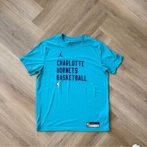 Jordan Teal Charlotte Hornets Dri-fit Tee